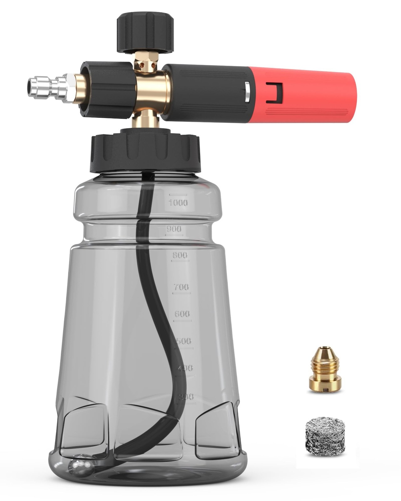 Foam Cannon for Pressure Washer with 1/4" Quick Connector, Wide Mouth Foam Ca...