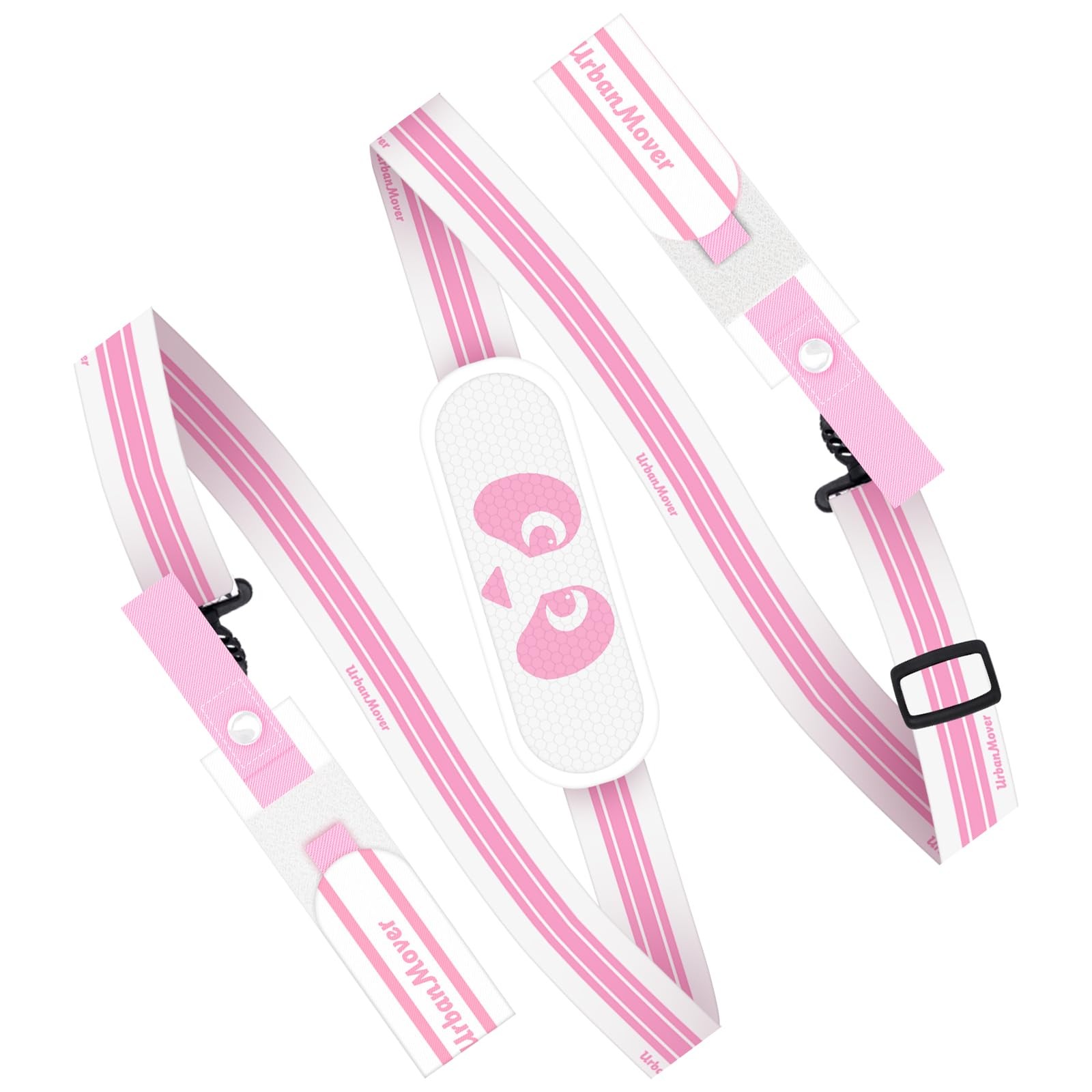 UrbanMover Ski Strap and Pole Carriers Pink Panda for Men 51",