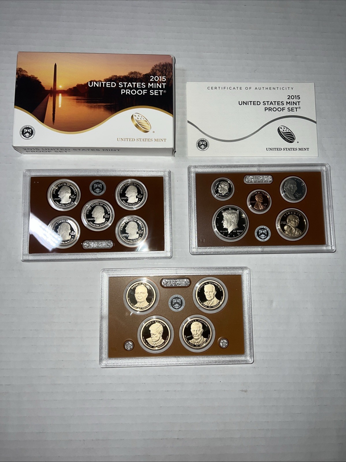 2015-S United States Mint Proof Set OGP/COA 14 Coins