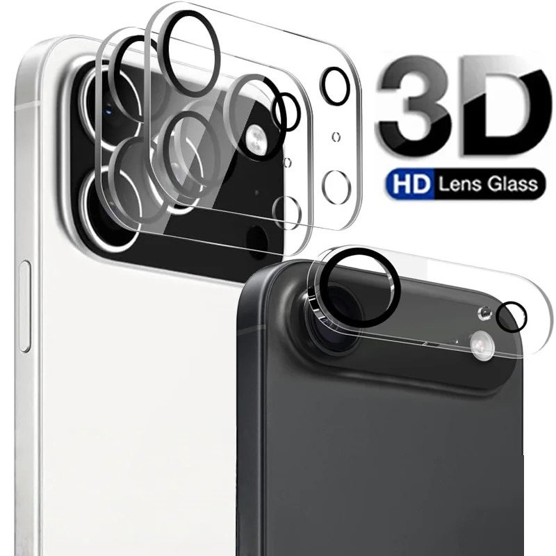 Tempered Glass Camera Lens Protector for iPhone 17 16 15 Pro Max Cover