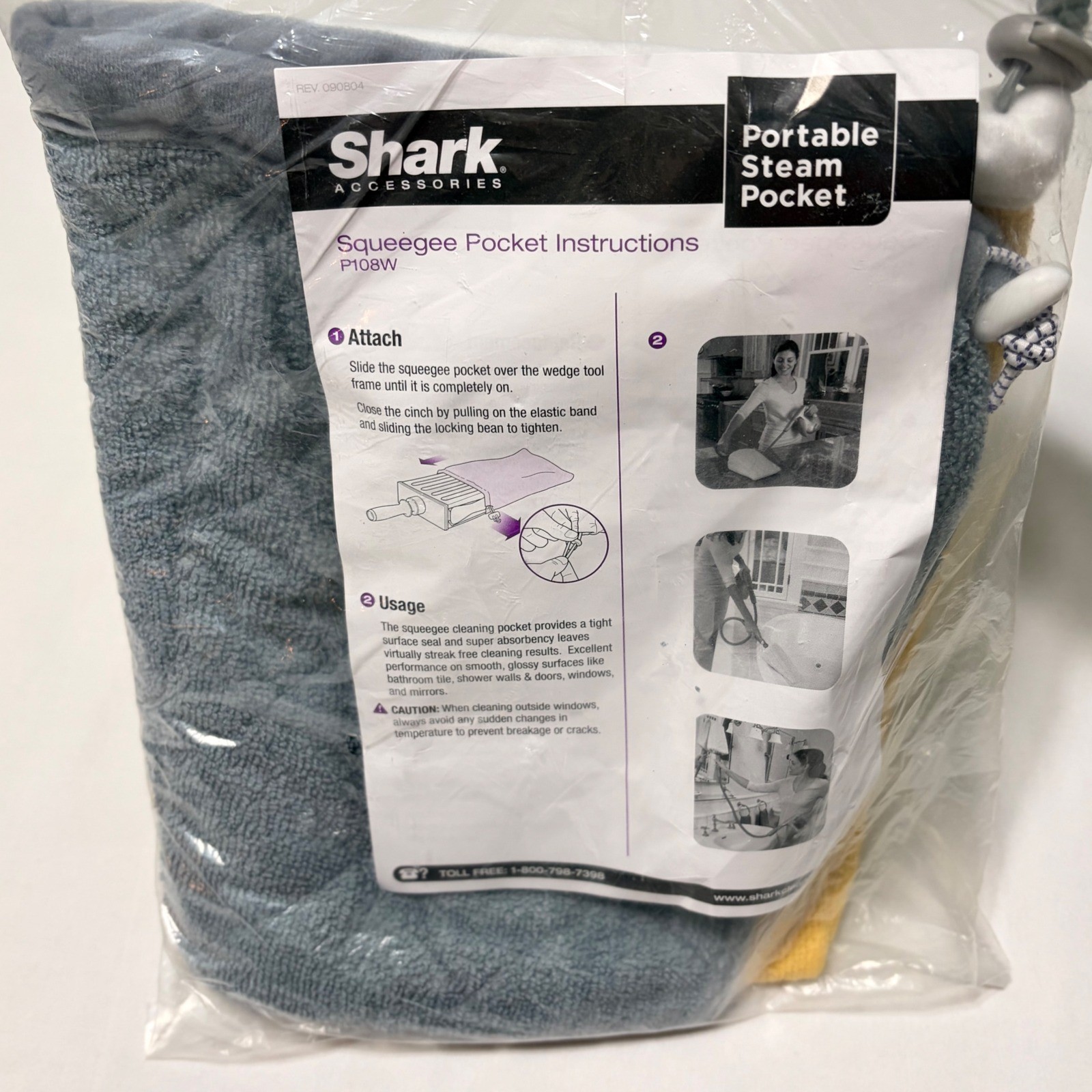 Shark Portable Steam Pocket Squeegee Accessory P108W for Wedge Tool Unopened