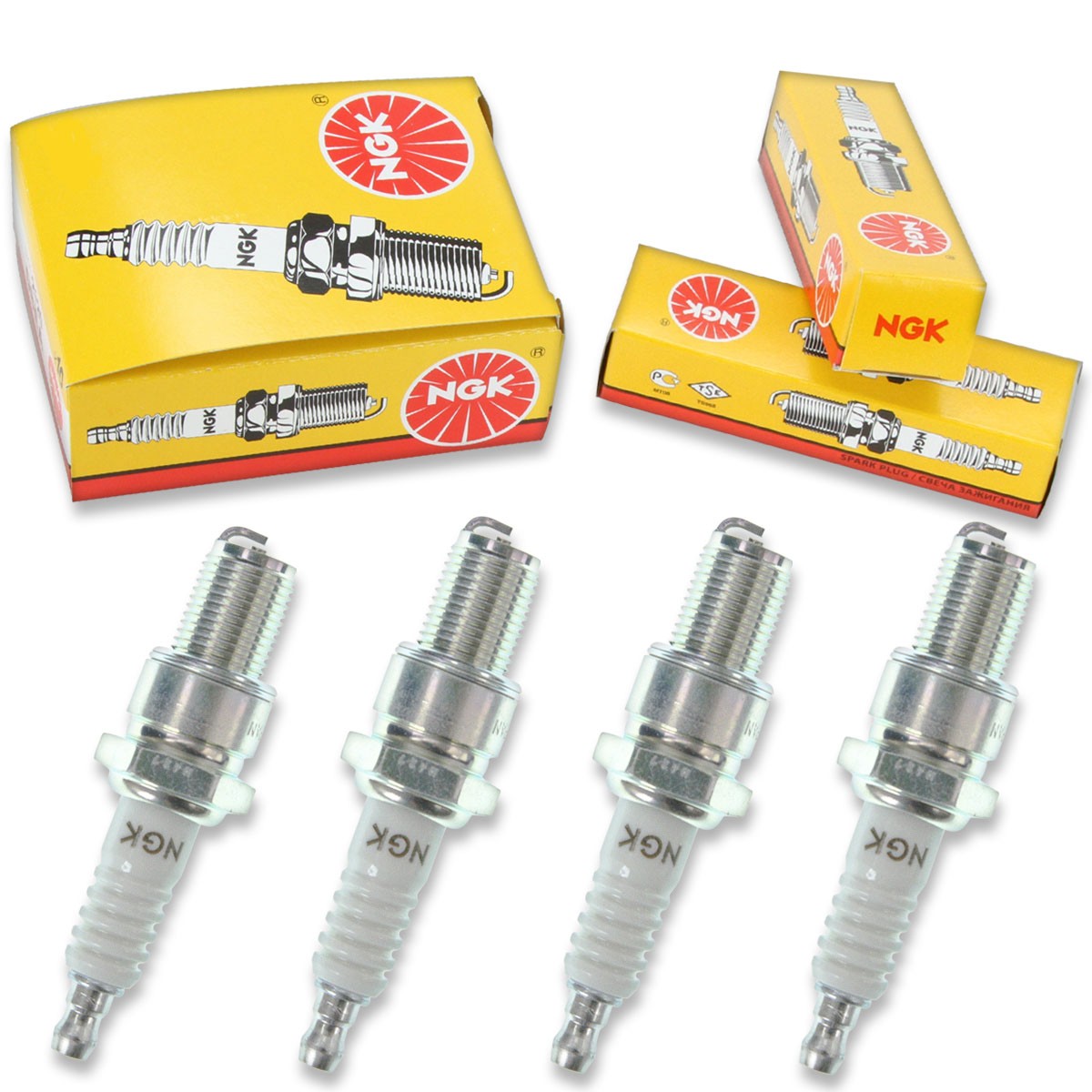 4pcs BSA GOLD STAR RACER COMPETITION NGK Standard Spark Plugs Kit Set Engine eo