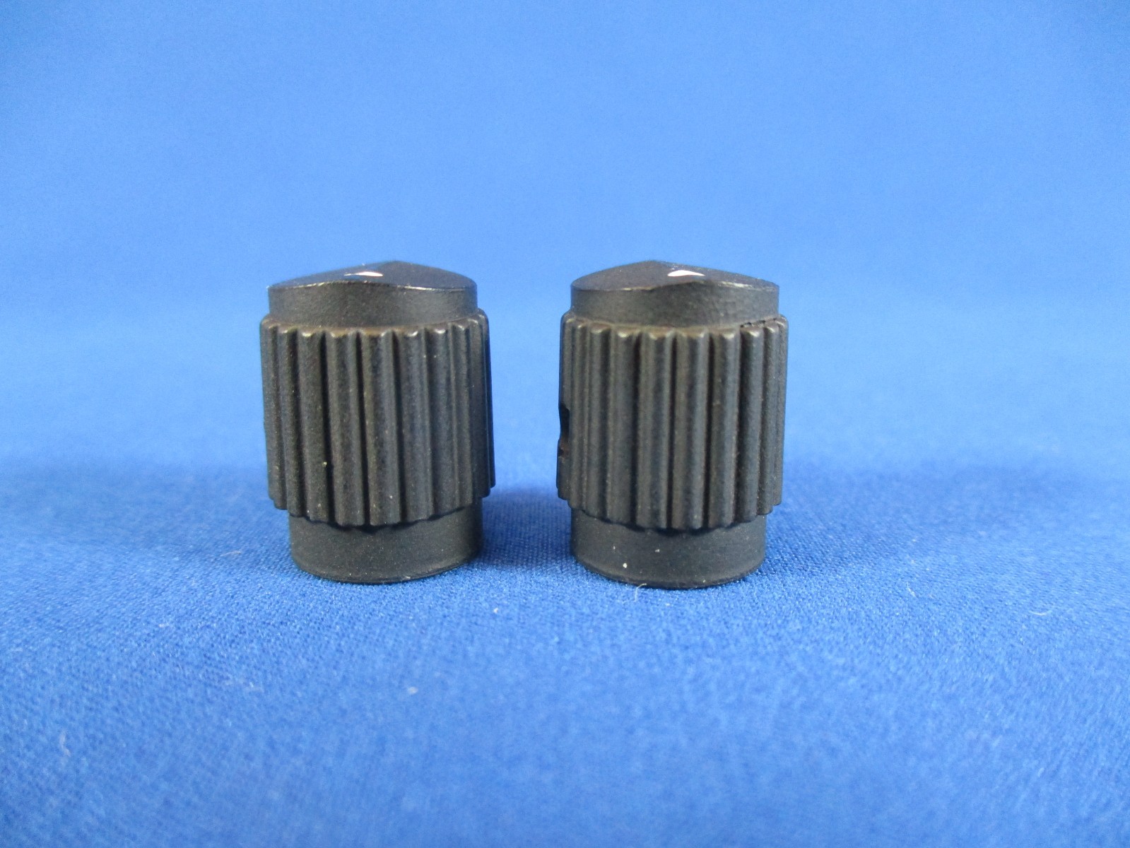 Small Black Knobs for Ham Radio Test Equipment Radios  1/2" Wide 5/8" Tall