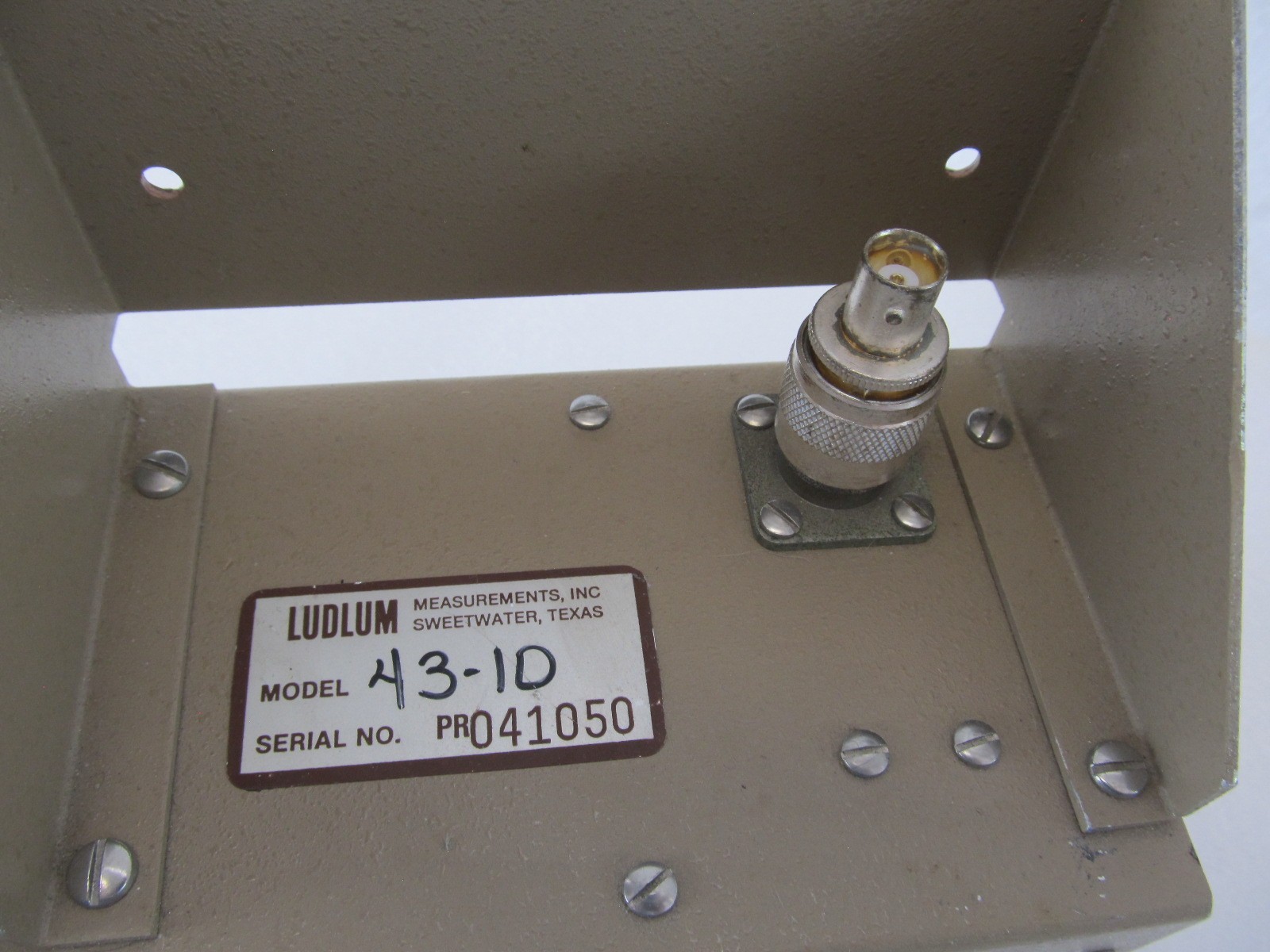 Ludlum Model 43-10 Alpha-Beta Sample Counter Head Sensor