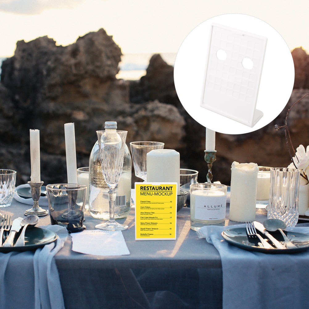 Reusable Plastic Sign Holder for Supermarket Price Tags and Flyers