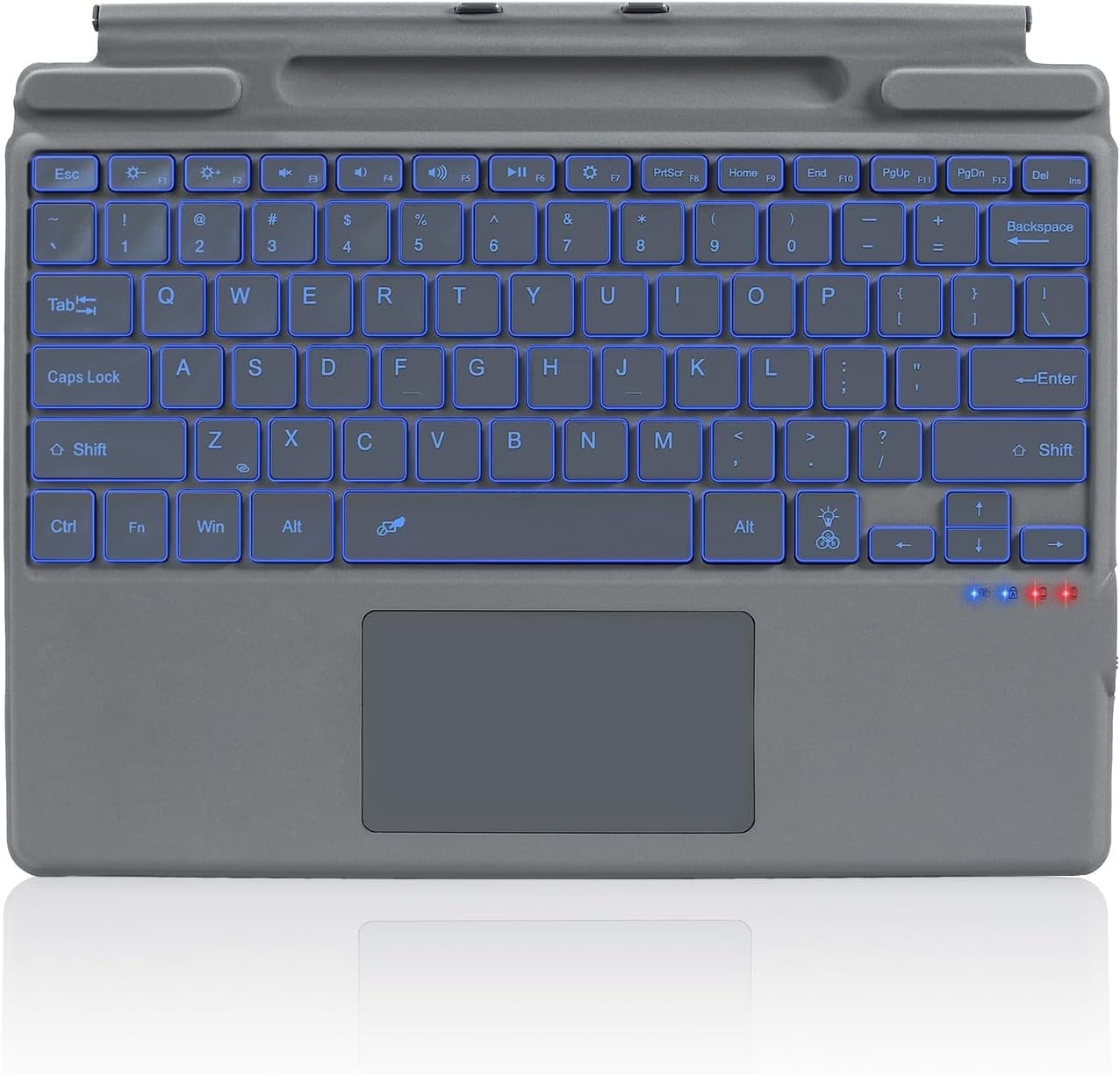 Surface Pro 8 Keyboard, 7 Color Backlight Wireless Keyboard for Microsoft Surfac