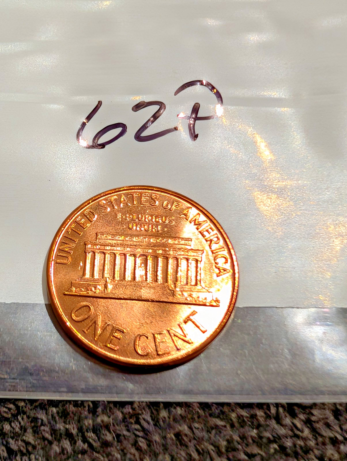 1962-P BU Lincoln Pennies from OBW roll