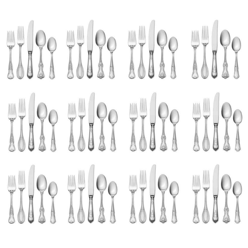 Wallace Hotel Luxe 18/10 Stainless Steel 77pc. Flatware Set (Service for Twelve)
