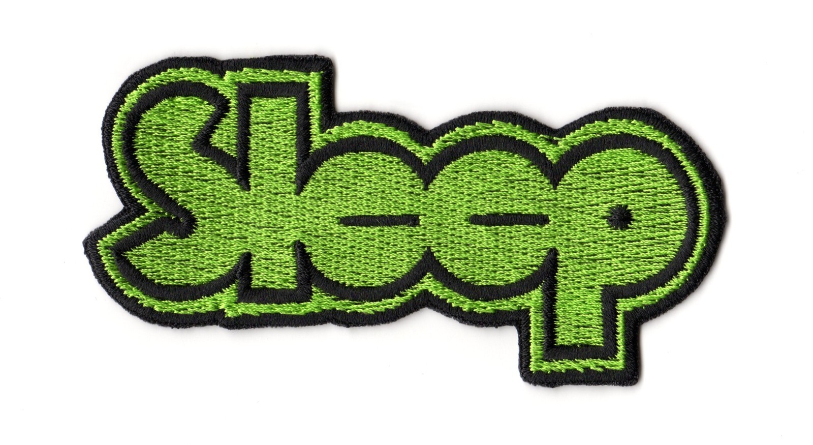 Sleep Embroidered Sew On Patch American Stoner Doom Metal Band Green Logo