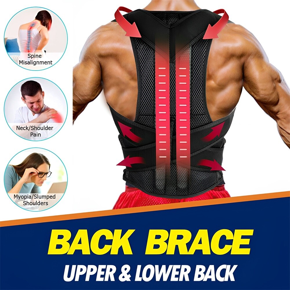 Back Brace Posture Corrector for Women and Men Upper and Lower Back Pain Relief