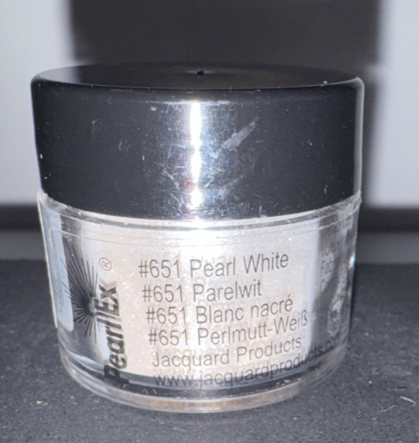 PearlEx 651 Pearl White Powdered Pigment Jacquard Pigment Powder MPN 651 3 grams