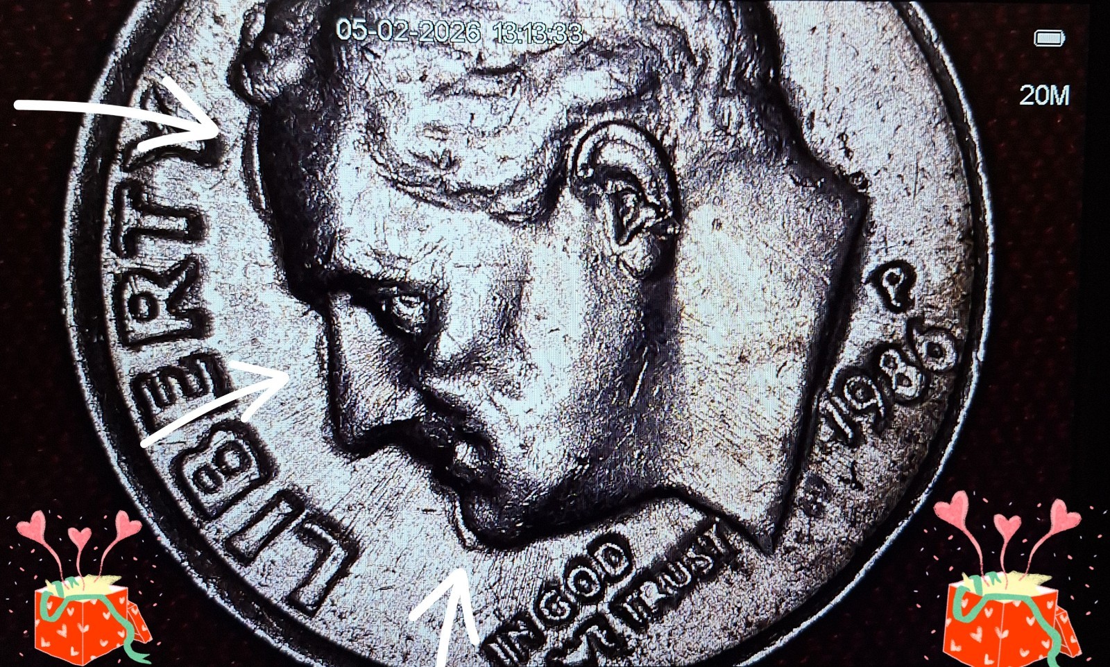 1986-P Roosevelt Dime Error Broadstrike 🔥 Broadstruck  Oddities 😲