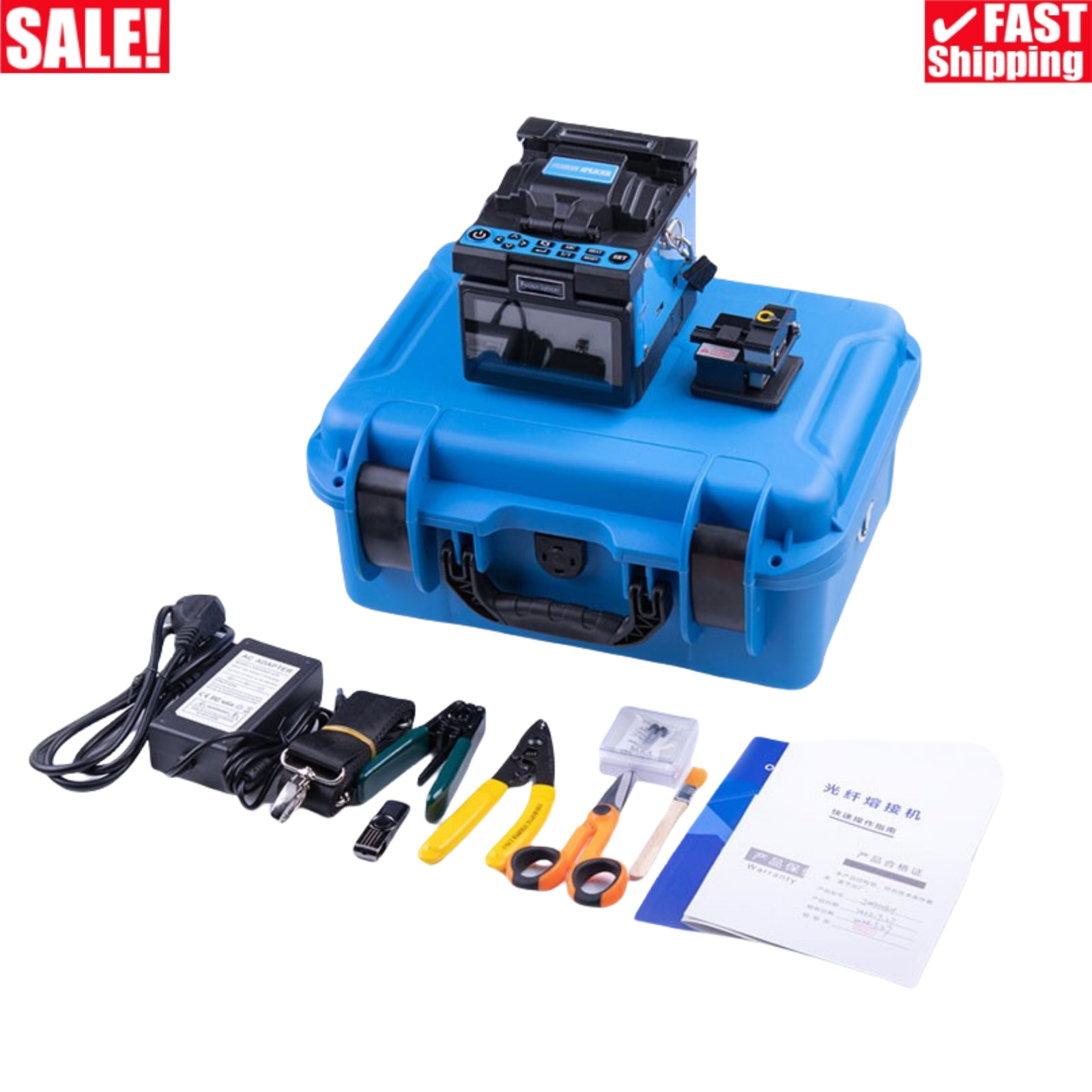 JW4108H Single Fiber Fusion Splicer Support 250X Fiber View Magnification