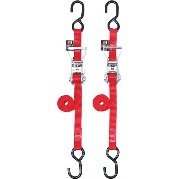 Powertye Ratchet Tiedowns - Red - 310-06201