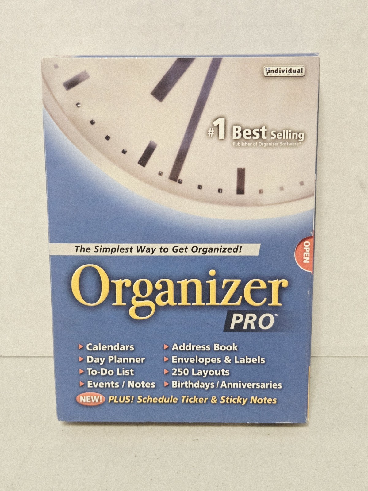Organizer Pro Vintage Pc Plus Schedule And Sticky Notes - Open Box