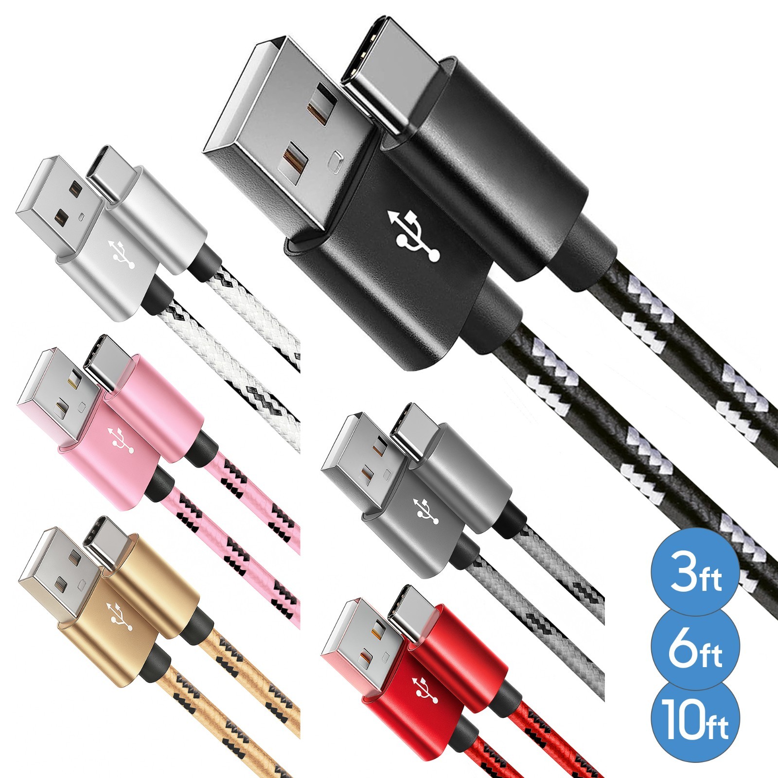 iPhone 17 16 15 Pro Max Air USB-C Fast Charger Cable Type C PD Charging Cord lot