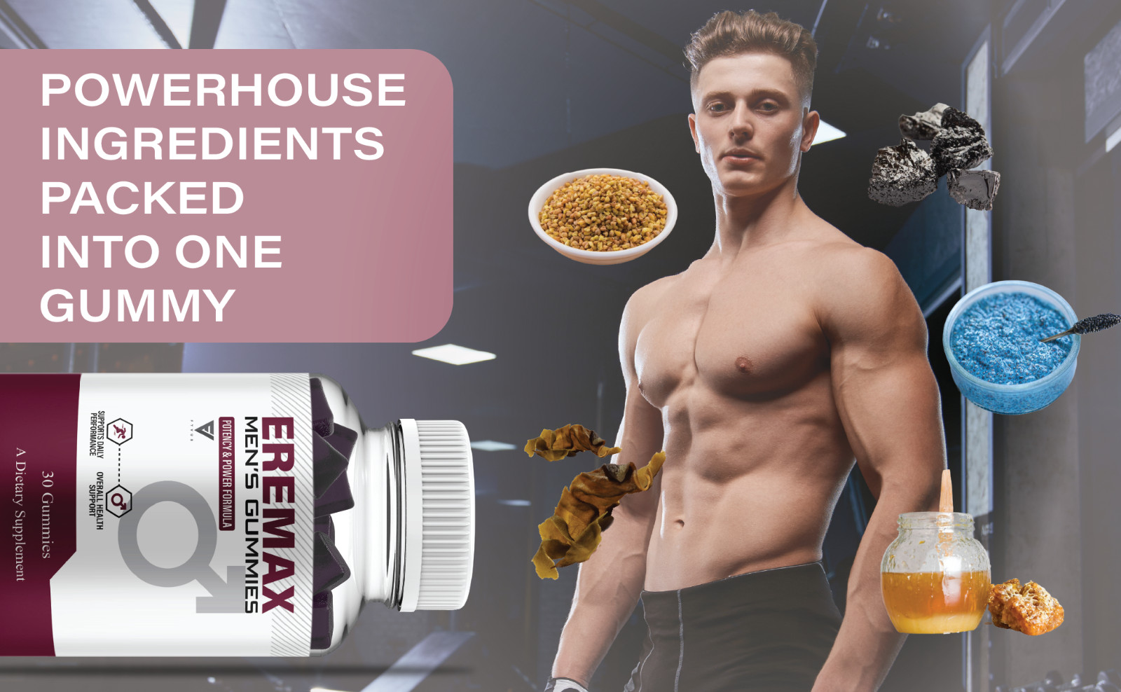 (3 Pack) Eremax Performance Gummies, Eremax Advanced Formula (3 Month Supply)