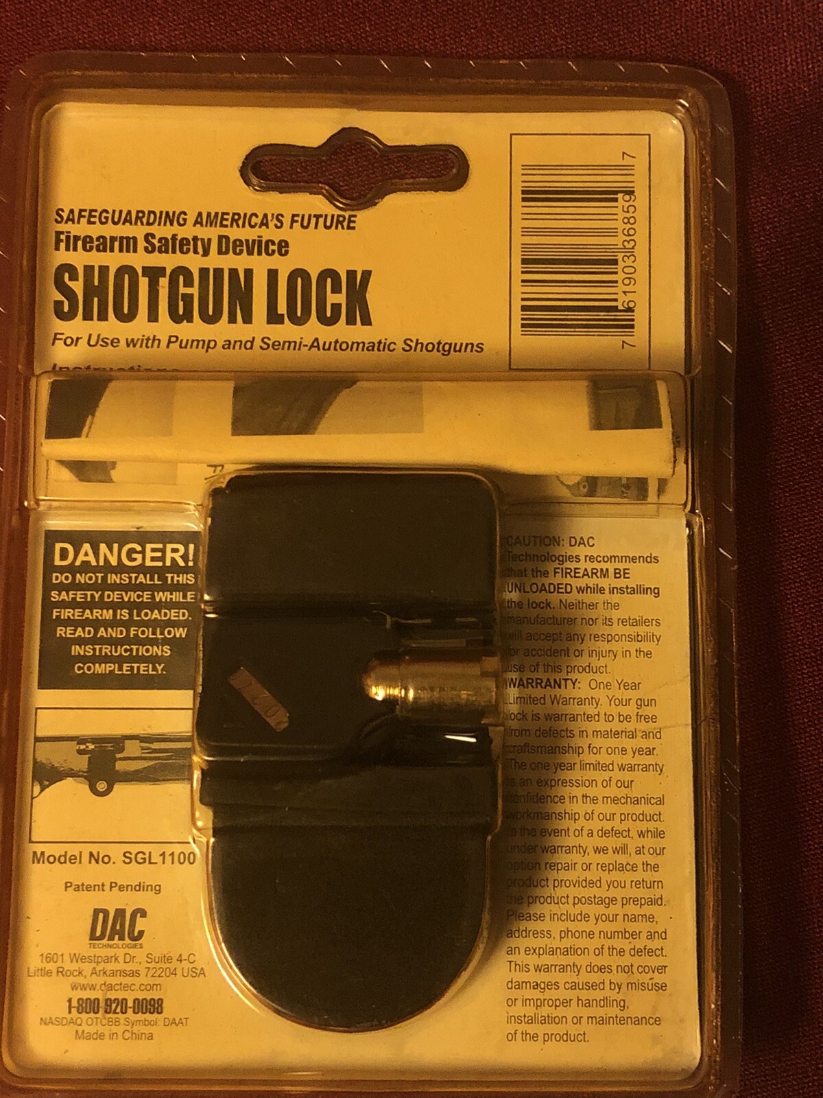 2 DAC Shotgun Trigger Locks