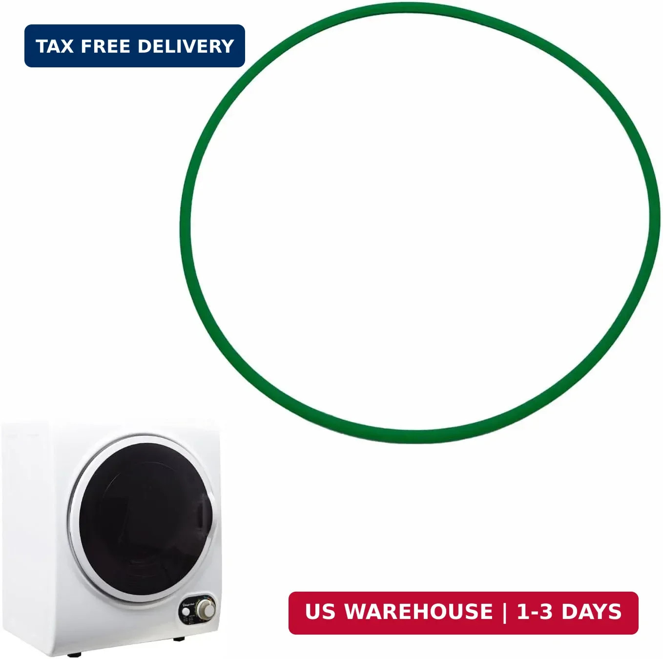 Compact Dryer Fan Belt Compatible with Magic Chef MCSDRY15W 1.5 Cu.Ft - Reinforc