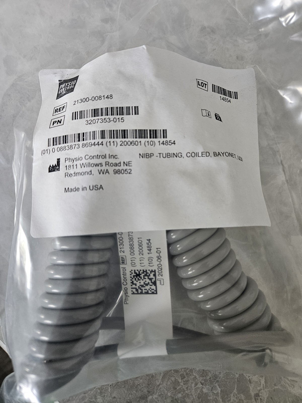 Physio-Control LIFEPAK 12/15/20 3-lead ECG Cable Part#11110-000029 Ref 5008240