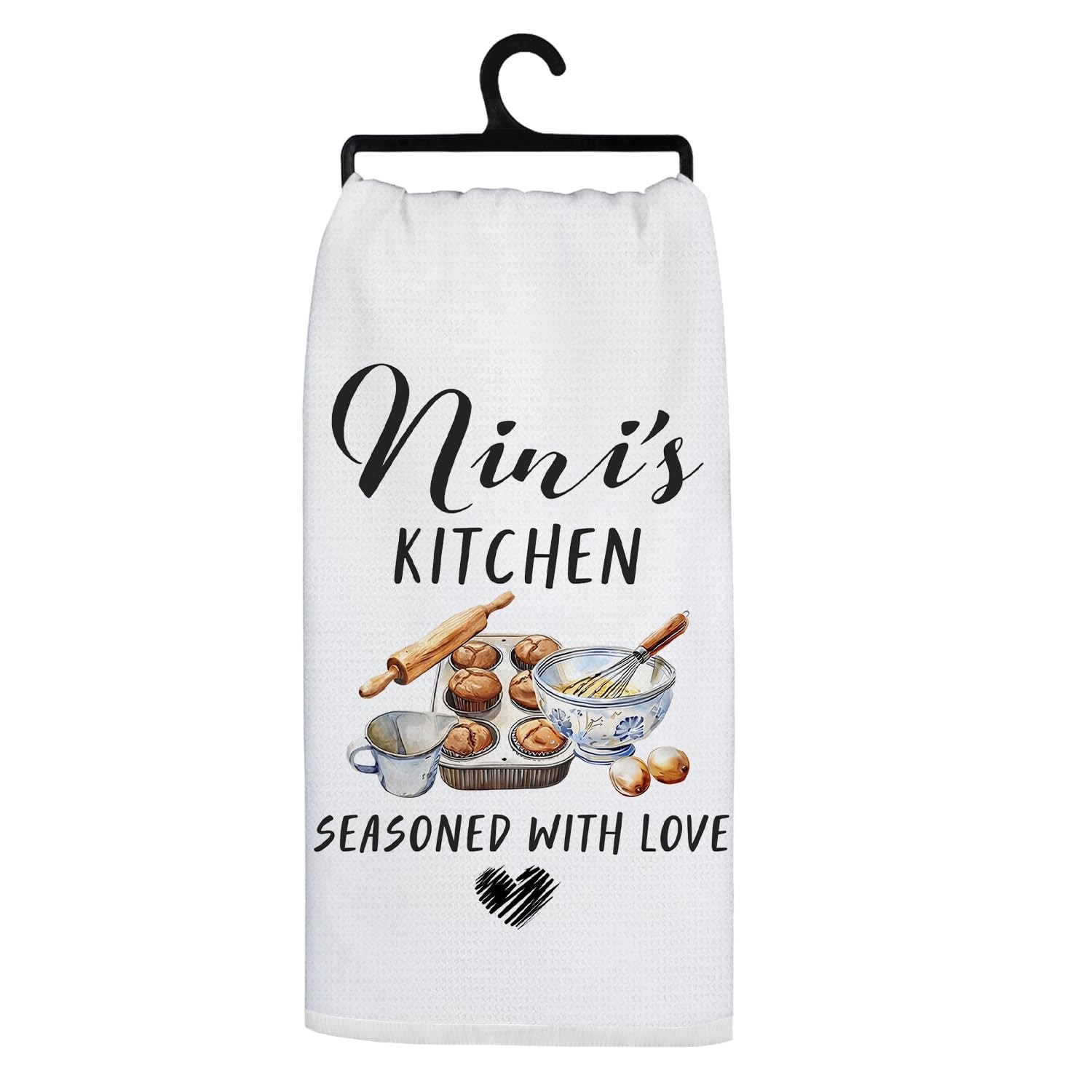 Nini Gifts Kitchen Towels, Nini Gifts for Grandma Hand Towels, Grandma Mother...