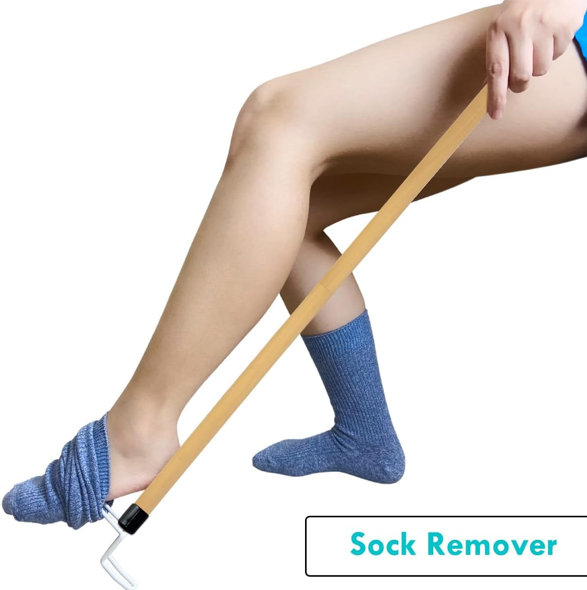 27'' Dressing Stick, Long Dressing Stick for Elderly, Disabled, Limited Mobility