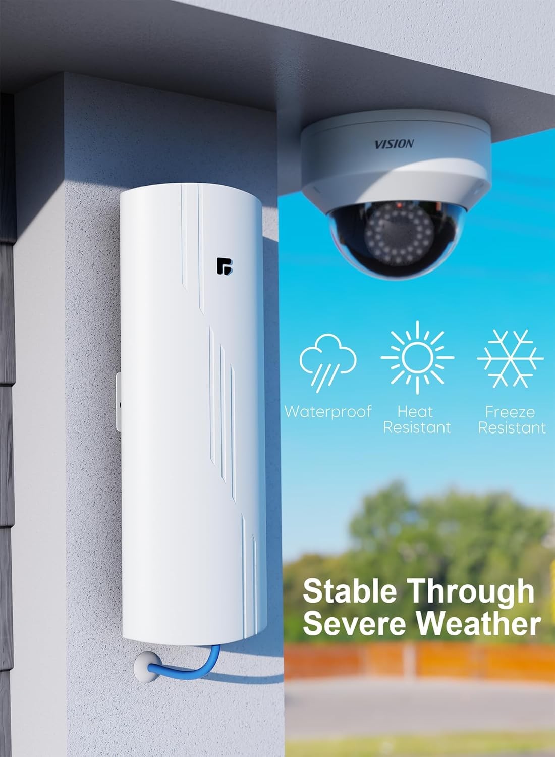 Wireless Bridge Point to Point Outdoor WiFi, Wireless Network Expansion Kit, ...