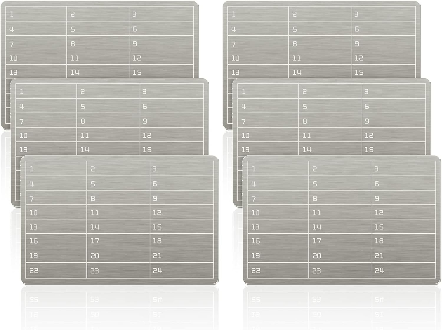 6 Plates Steel Wallet Crypto Cryptocurrency Seed #50782, Stainless
