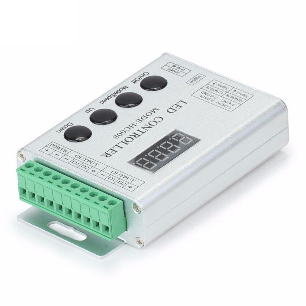 DC 5V 12V 24V 4Keys HC008 programmable rgb led pixel controller 133 effect modes