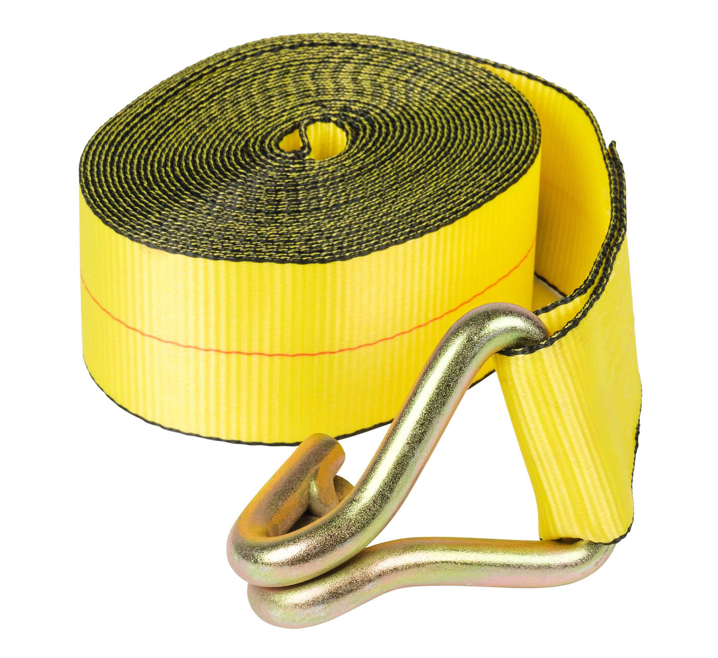 (12 Pack) 3"X30' Winch Straps w/wire hook, WLL 5000 Flatbed Tie Down Strap