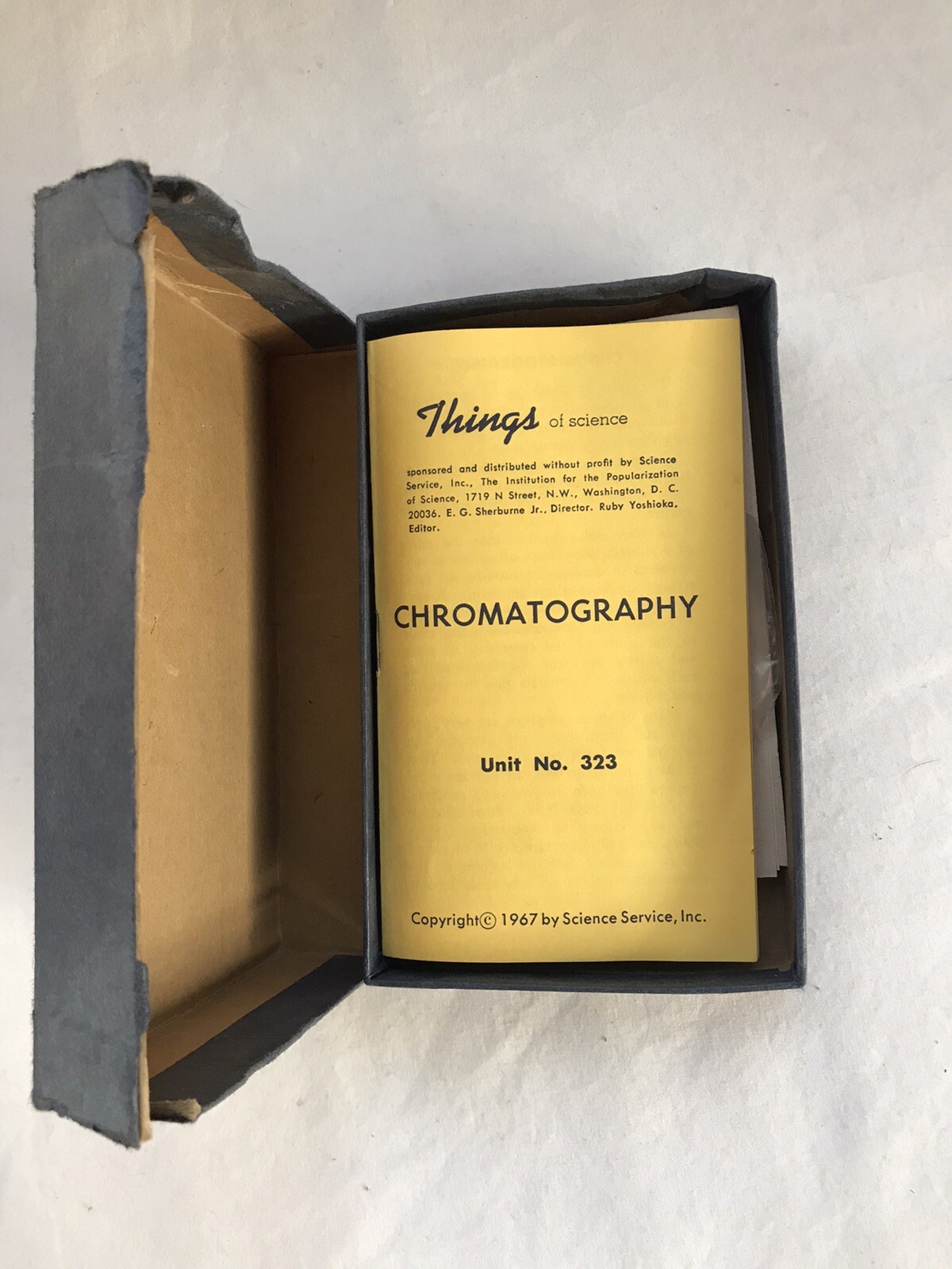 Vintage THINGS OF SCIENCE KIT - Chromatography Unit No 323