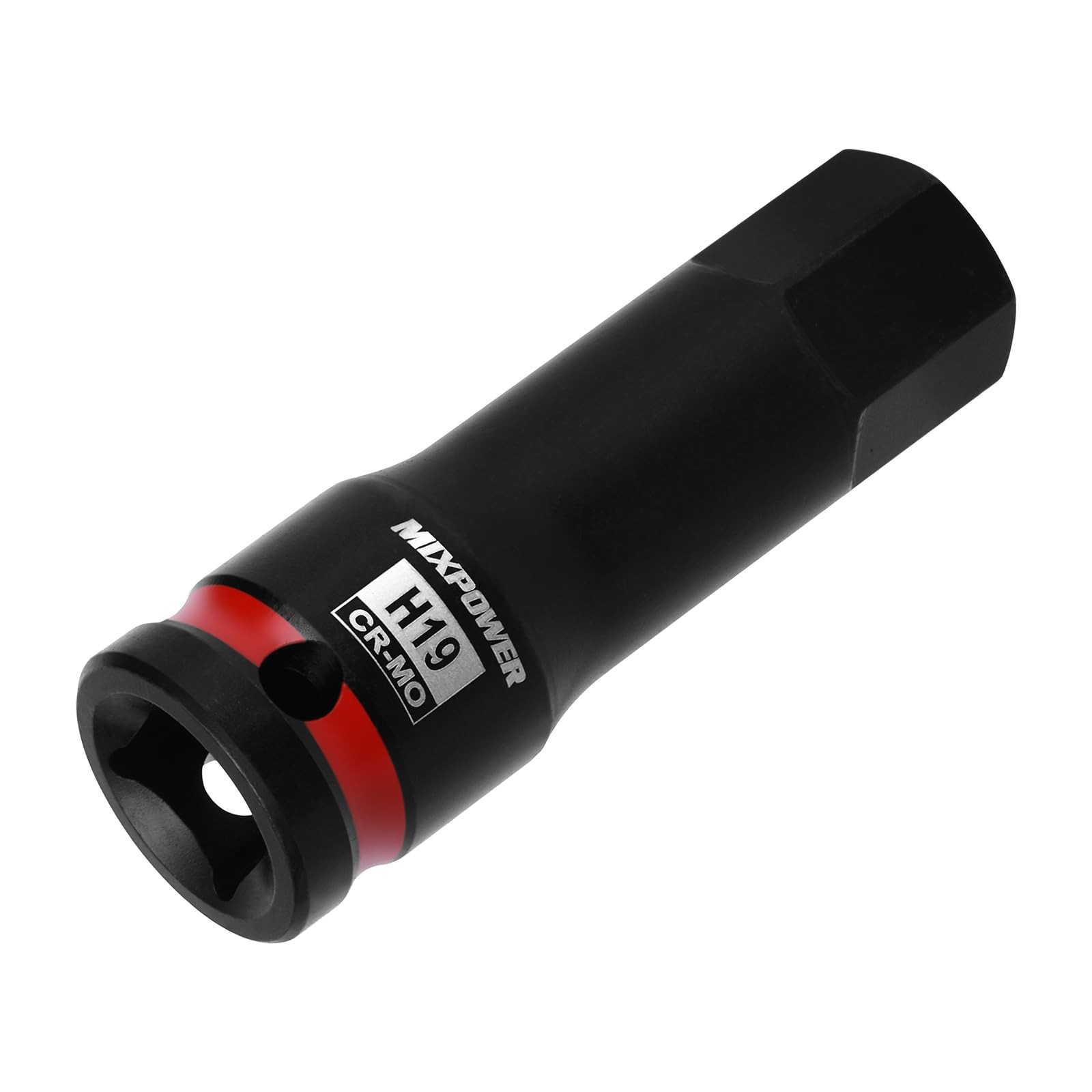 MIXPOWER 1/2" Drive 19mm Hex Impact Bit Socket, Allen Bit Socket, CRMO Steel,...