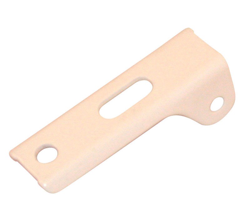 Barton Kramer 404C White Aluminum Door Bracket 0.813 H x 11/16 W x 2-5/16 L in.