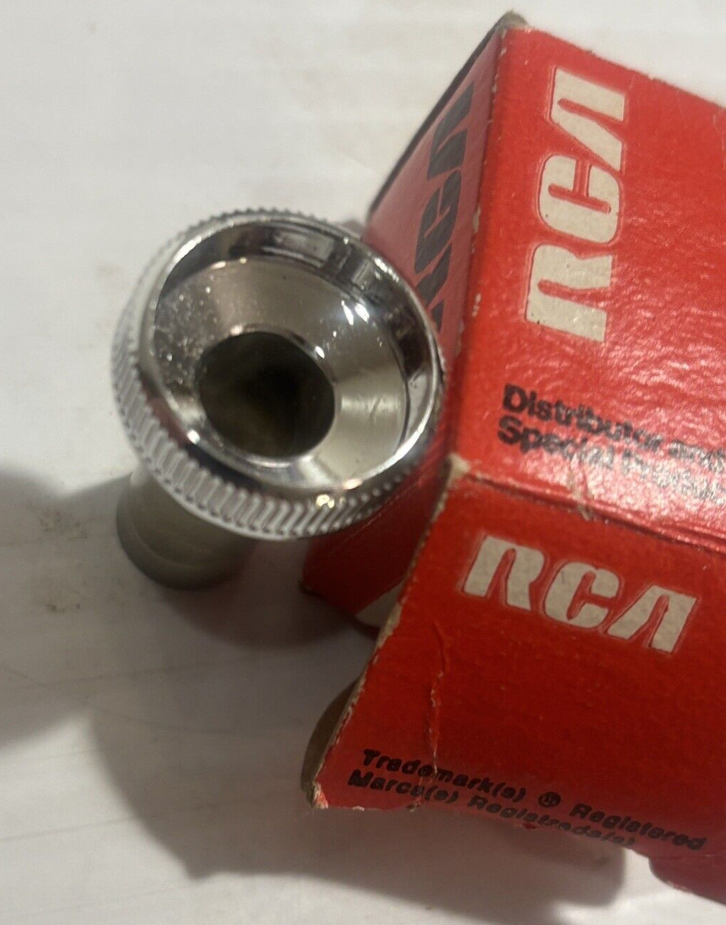 Vtg Retro TV KNOB Silver Inner Adjustment Knob Replacement Part For Crt Tube Tv