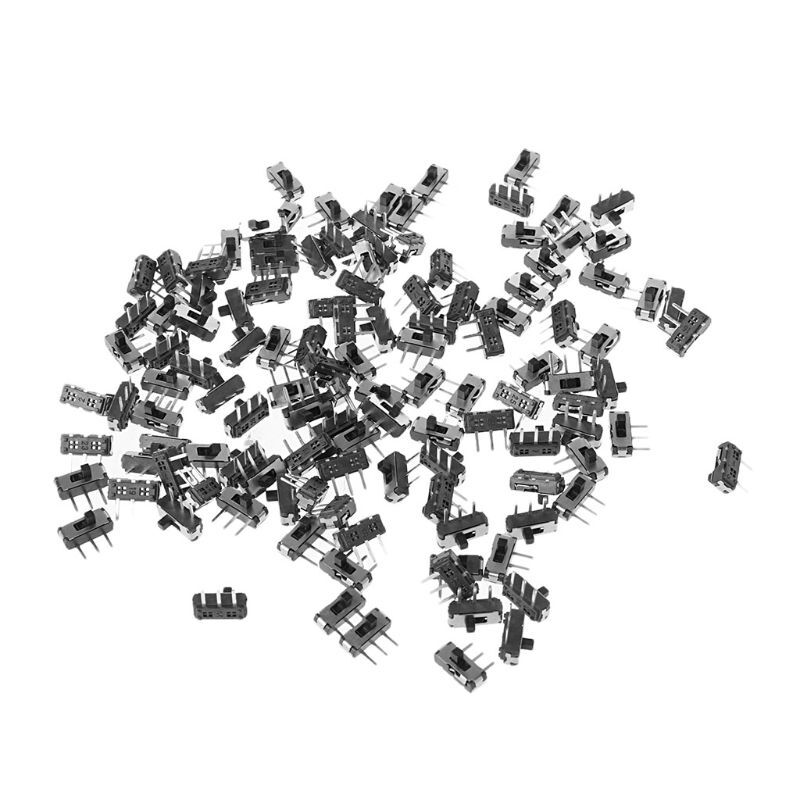 25Pcs/Set MSK-12D19 SPDT 1P2T 3 Pin PCB Panel Horizontal Slide Switch
