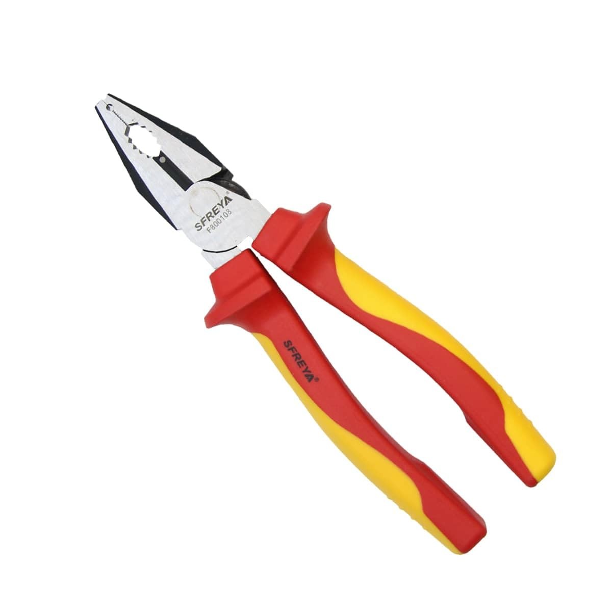 1000V Insulated High Leverage Combination Pliers Chrome Vanadium F8001 8 Inch