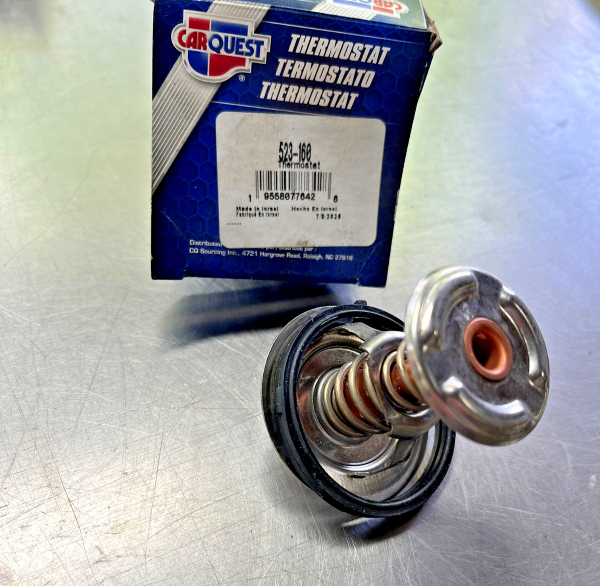 523-160  Genuine CARQUEST   160 Degree  THERMOSTAT   523160