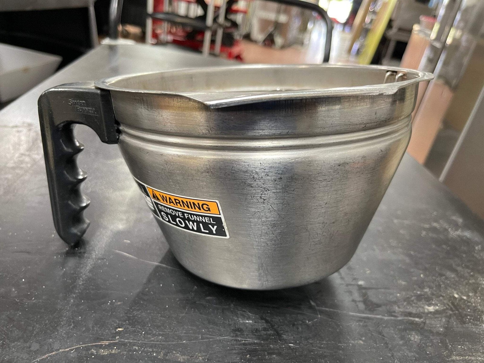 Used Bunn 20201.1201 Stainless Steel Coffee Funnel for Single, Dual, and Soft He