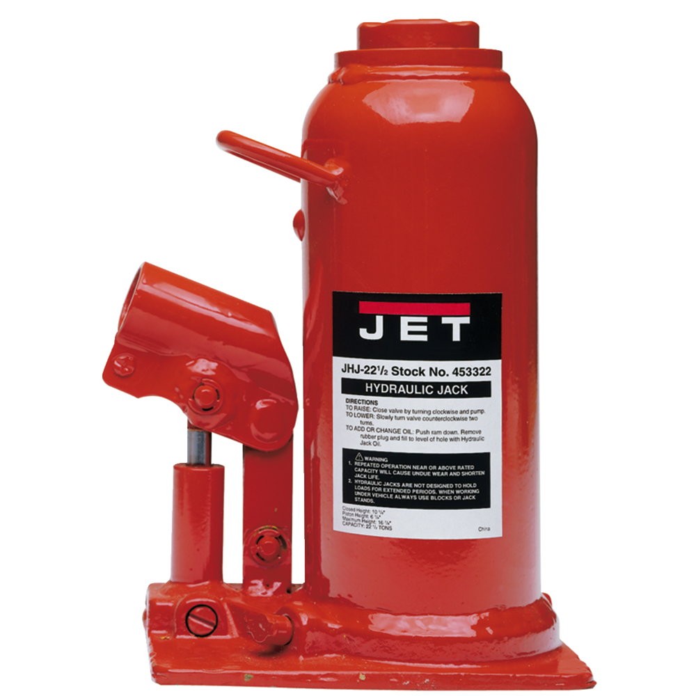 Jet JT9-453322 JHJ-22-1/2 22-1/2 Ton Hydraulic Bottle Jack