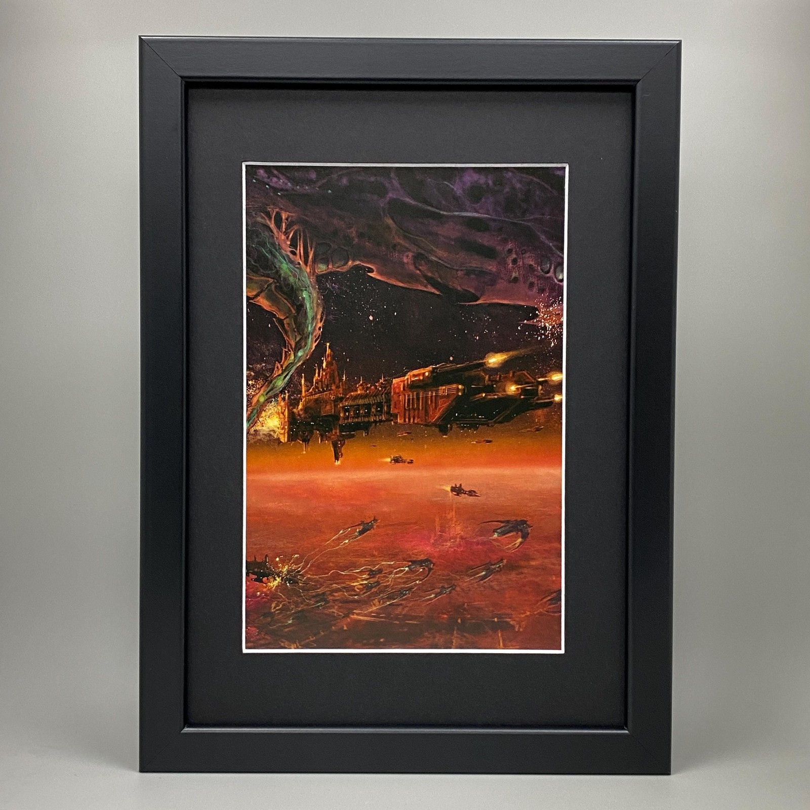TYRANIDS FRAMED ART BATTLEFLEET GOTHIC WARHAMMER 40,000 40K HIVE FLEET
