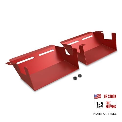 2pcs Dynamic Aire Intake Scoops Cold System Kit Compatible with 3 Series Red