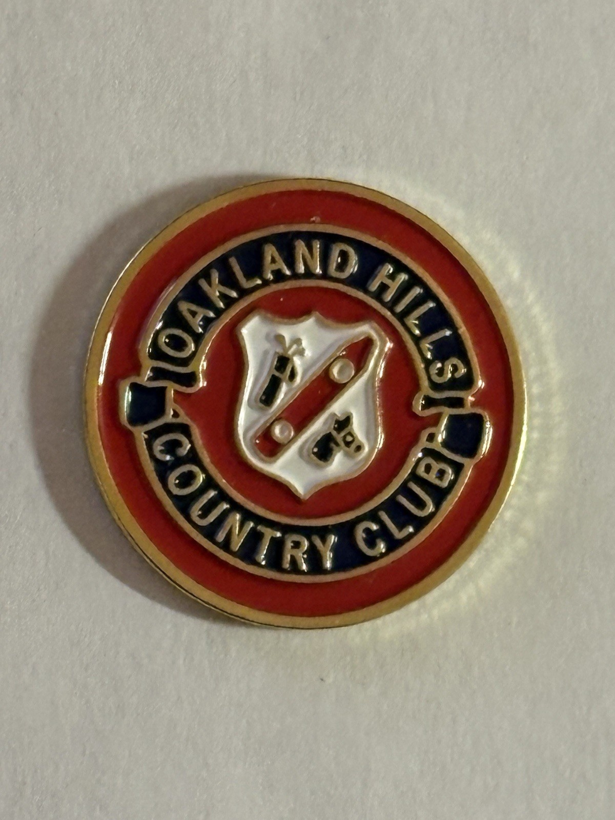 Oakland Hills Country Club Authentic Members 1" Coin Golf Marker - A Beauty!
