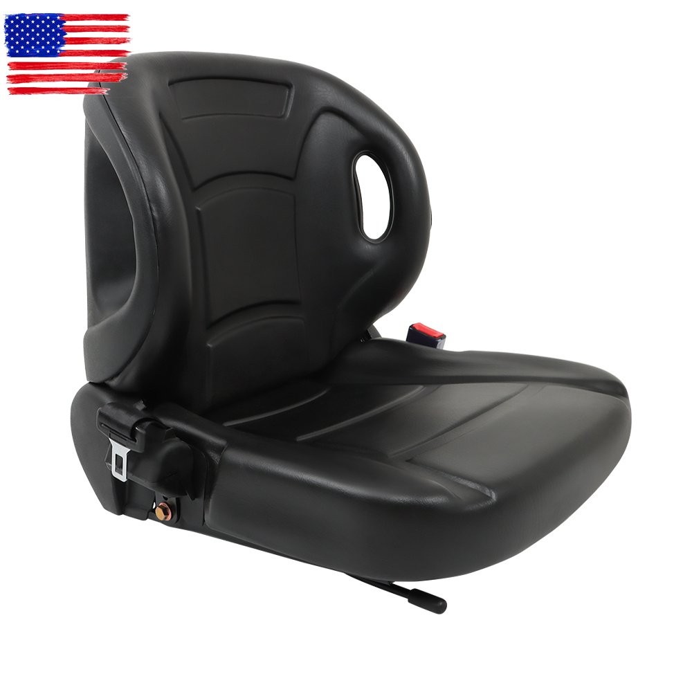 New For Toyota Forklift Seat With Seatbelt & Switch Adjustable Back Universal
