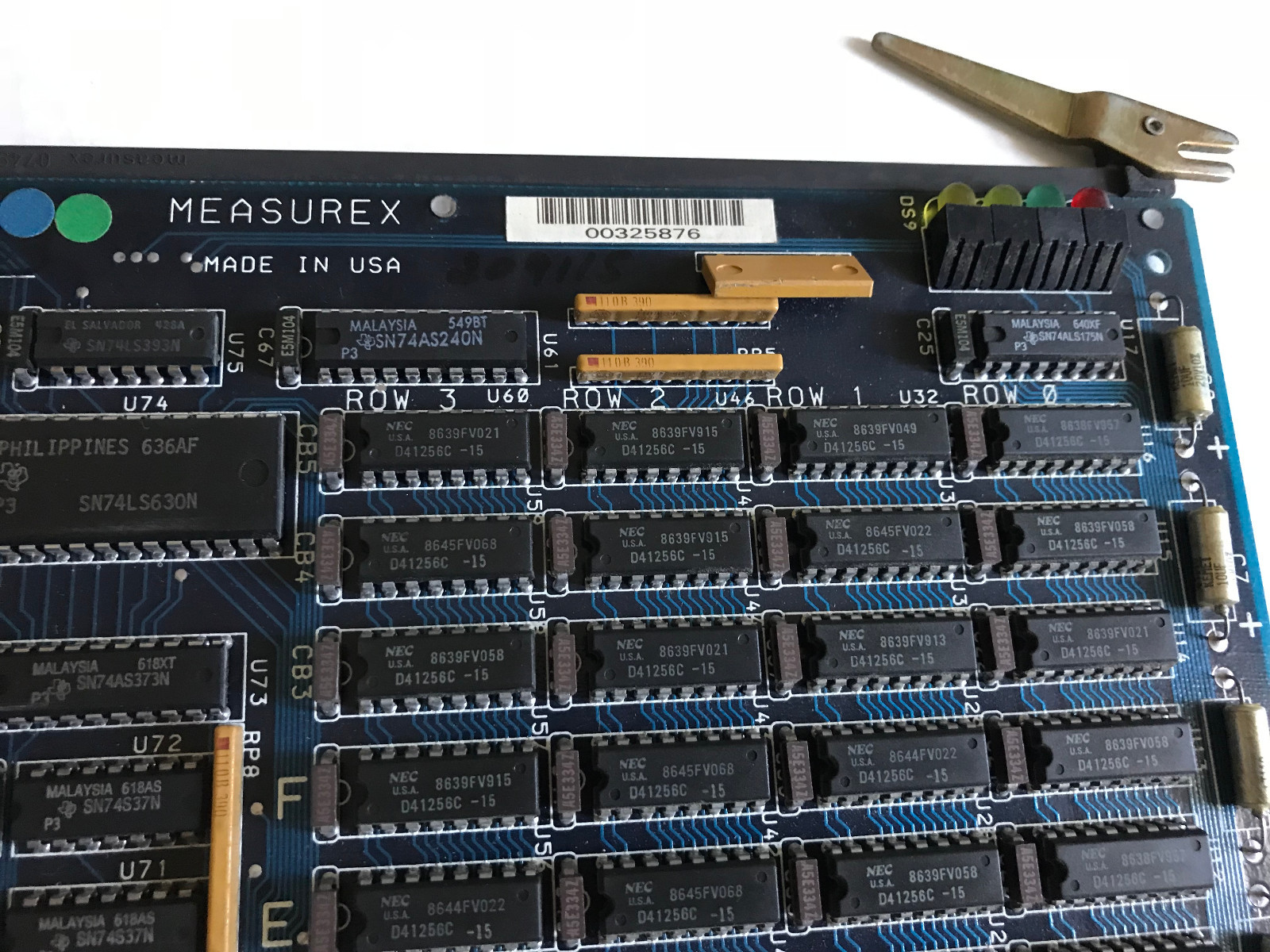 MEASUREX PCB BOARD ASSY NO 05353100 ECC MEMORY-2MB,AX