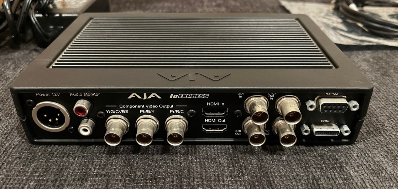 AJA IO EXPRESS INTERFACE + PCIE CARD + POWER SUPPLY + DATA CABLE **BUNDLE**