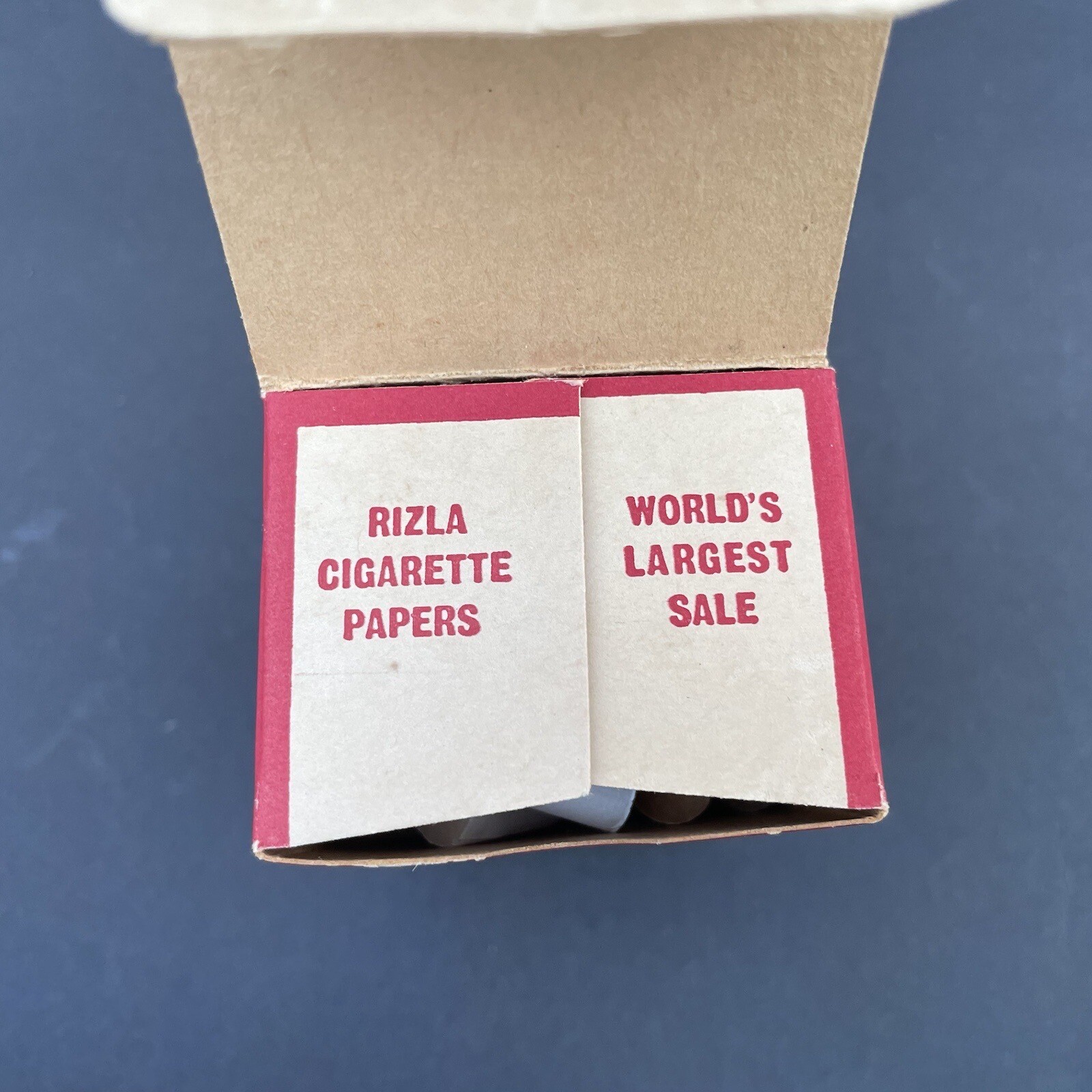 Vtg RIZLA Filter Tips Cigarette Rolling Machine ZIG ZAG Papers WALLY FRANK Box