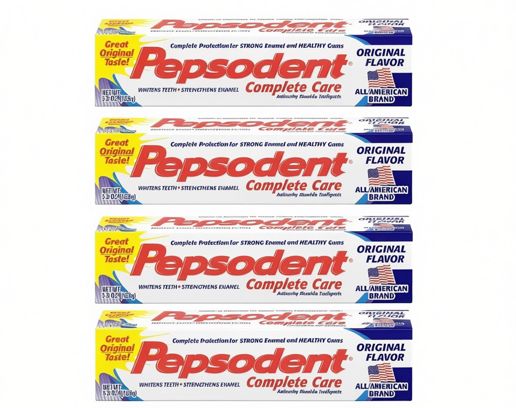 4 Pack Pepsodent Complete Care Toothpaste Original 5.5 Oz Each Fast Shipping