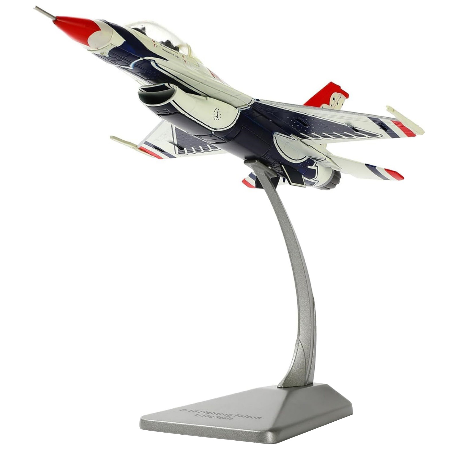 USAF Thunderbirds F-16 1:100 Scale Model High Quality Diecast Alloy 15.5cm