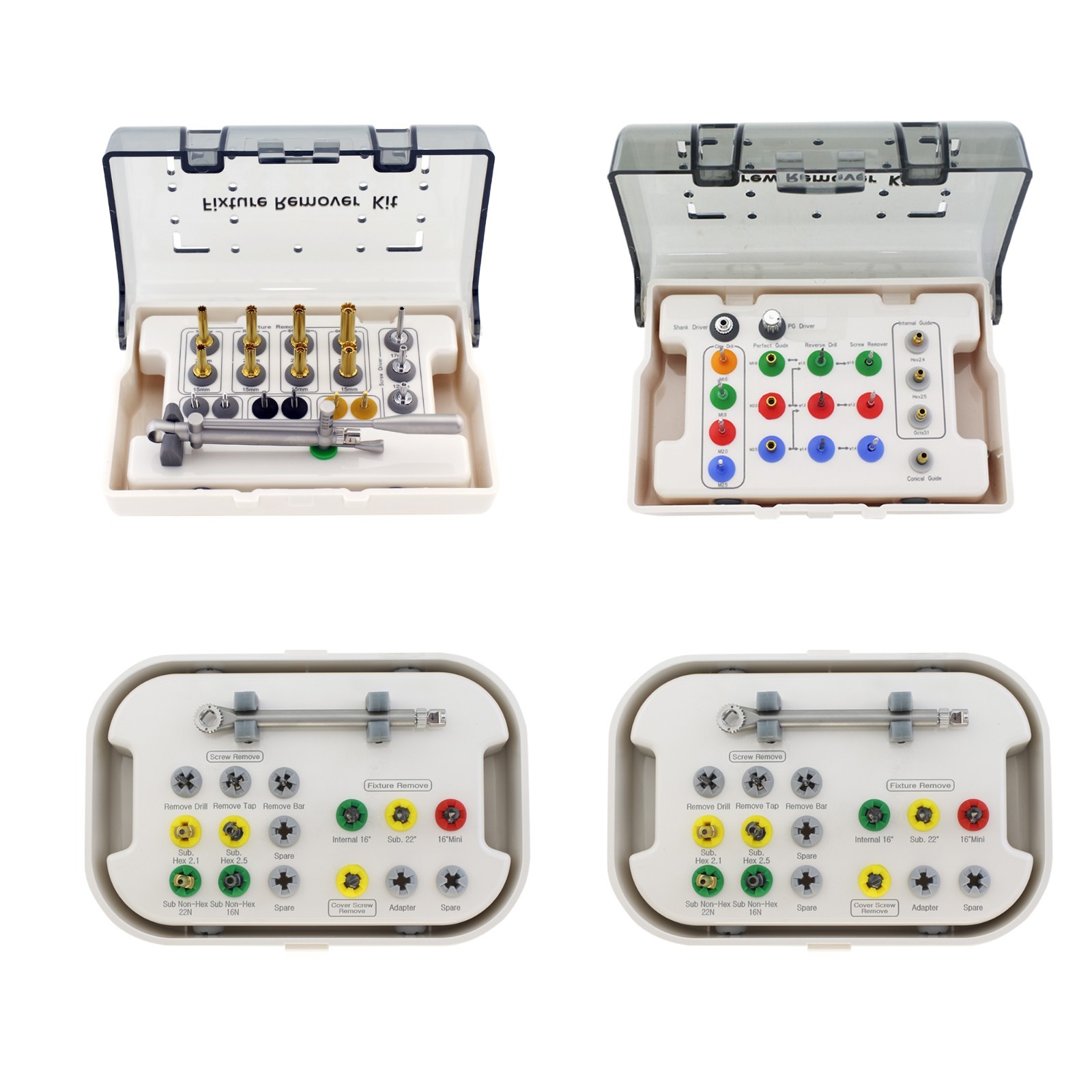 Implant Fixture Fractured Screw Removal Kit NeoBiotech SR FR drill Remover Tap