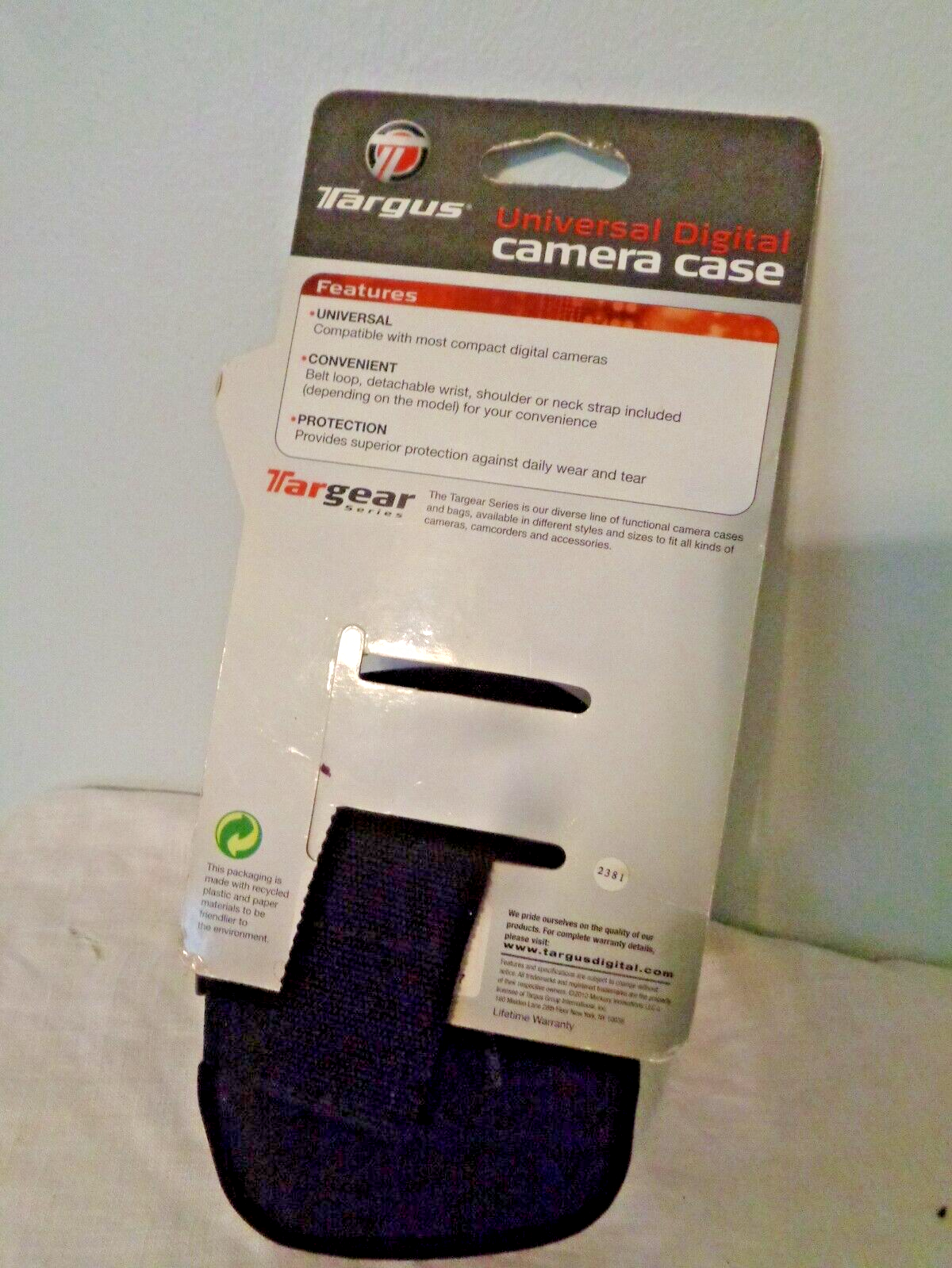 Targus Universal Compact Digital Camera Case Built in Belt Quick Release Access